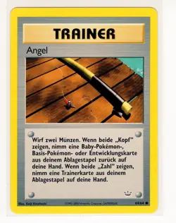 ~DE~ GERMAN Angel Old Rod Neo Revelation 64/64 Pokemon Card (C1) - Image 1