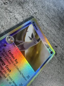 Vintage Pokemon Card 2003 EX Sandstorm Espeon 16/100 Reverse Holo Rare MP - Image 2