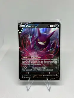 Pokemon TCG Crobat v Shining Fates Holo Ultra Rare Card 044/072 - Image 1