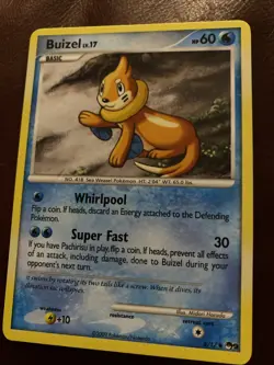 Pokemon TCG Buizel Card 6/17 Pop Series 9 - Image 1