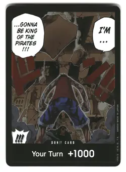 DON!! Card (Luffy vs. Crocodile) (Devil Fruits Collection) One Piece Foil NM - Image 1