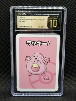 CGC 10 PRISTINE Chansey Old Maid 2019 Japanese Pokemon Card Playing Card - Image 1