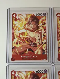 Portgas D. Ace P-119 Pirate Party Promo English One Piece 4 Card Play Set Lot - Image 2