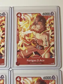 Portgas D. Ace P-119 Pirate Party Promo English One Piece 4 Card Play Set Lot - Image 3