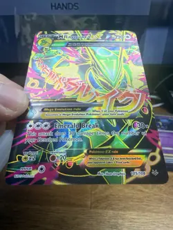 Pokemon TCG M Rayquaza EX Full Art Ultra Rare Card XY Roaring Skies - Image 5