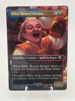Bilbo, Retired Burglar (Borderless) Foil - NM Lord of the Rings: MTG - Image 2