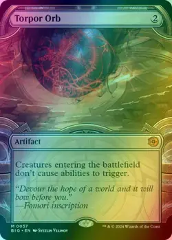 Torpor Orb - SHOWCASE VAULT FRAME FOIL NM (MTG OTH The Big Score 057) - Image 1
