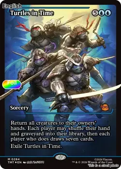 Turtles in Time (Showcase) EN [TMT - 284] - NM [Foil] TCG MTG - Image 1