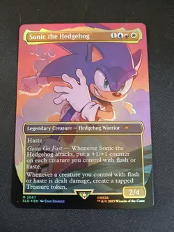 [1x] Sonic the Hedgehog - Foil Near Mint, English Secret Lair MTG Magic - Image 1