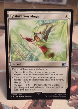 Restoration Magic MTG Final Fantasy NM Uncommon U 0030 FFV Instant White Card - Image 1