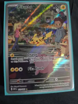 Pokemon Pikachu 173/165 Scarlet & Violet 151 Illustration Rare Full Art - Image 1