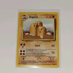 Pokemon TCG Dugtrio 19/102 Rare Regular Base set Lightly Played SEE PICTURES - Image 1