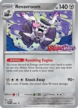 Revavroom (Prerelease) 008 Scarlet & Violet Promo Promo NM - Image 1