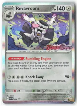 Revavroom (Prerelease) 008 Scarlet & Violet Promo Promo NM - Image 2