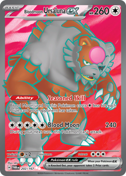 Bloodmoon Ursaluna ex 202/167 Twilight Masquerade Ultra Rare NM - Image 1