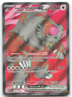 Bloodmoon Ursaluna ex 202/167 Twilight Masquerade Ultra Rare NM - Image 2