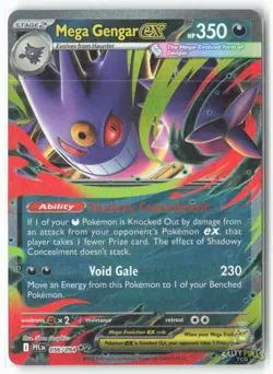 Mega Gengar ex 056/094 Phantasmal Flames Double Rare NM - Image 2