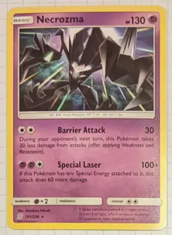 Necrozma 101/236 LP Rare Pokemon SM Unified Minds - Image 1