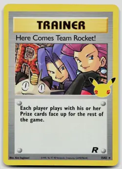 Here Comes Team Rocket! 15/82 Celebrations: Classic Collection Pokemon NM - Image 1