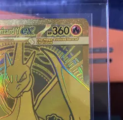 Mega Charizard Y ex ASC EN 294/217 GOLD Hyper Rare Pokemon Ascended Heroes Nm - Image 2