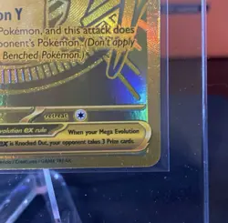Mega Charizard Y ex ASC EN 294/217 GOLD Hyper Rare Pokemon Ascended Heroes Nm - Image 3