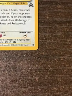 Pokemon TCG Meowth 10/53 Wotc PROMO Holo 1999 - Image 5