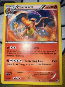Pokemon TCG Charizard Boundaries Crossed 20/149 Holo Holo Rare - LP - Image 1