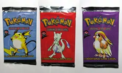 2000 Pokemon Base Set 2 ~ 3 Booster Packs - Image 1