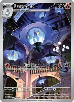 Lampent 102/086 White Flare Illustration Rare NM - Image 1