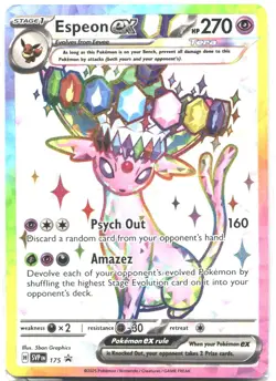 Espeon ex SVP 175 Scarlet & Violet Promo Promo NM - Image 2