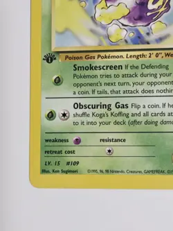 Koga’s Koffing 1st Edition 48/132 Gym Challenge WoTC Pokemon 2000 LP - Image 5