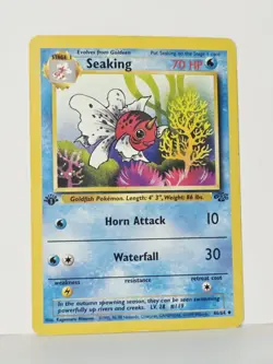 Seaking 1st Edition 46/64 Jungle Set Uncommon WoTC Pokemon LP - Image 1
