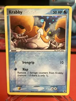 Krabby 66/112 Common FireRed & LeafGreen Pokemon Reverse Holo Lightly Played - Image 1
