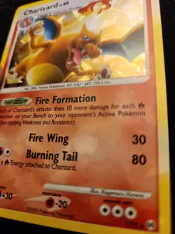 Pokemon TCG Charizard #1 1/99 Platinum Arceus Cracked Ice Holo Rare HOLO BLEED - Image 2