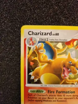 Pokemon TCG Charizard #1 1/99 Platinum Arceus Cracked Ice Holo Rare HOLO BLEED - Image 3