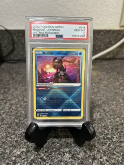 2022 Pokemon SWSH Astral Radiance Radiant Greninja Card PSA 10 Gem MT #046 - Image 1