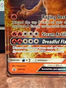 2019 Pokemon Charizard GX SM195 Black Star Promo Detective Pikachu Sun & Moon - Image 3