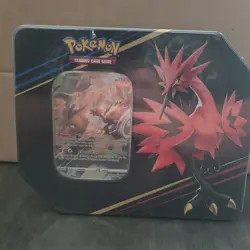 Pokemon TCG Crown Zenith Galar Power Mini Tin 5 Packs Promo Articuno Zapdos - Image 1
