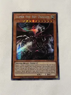Yu-Gi-Oh! Slifer the Sky Dragon TN19-EN008 Prismatic Secret Rare Konami - Image 1