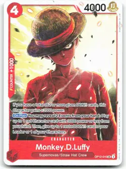 Monkey.D.Luffy OP12-015 Legacy of the Master Super Rare NM - Image 2