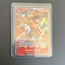 Bandai One Piece CCG Monkey D. Luffy OP16-015 Alt Art Holo 6000 Cost 4 - Image 1
