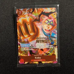 One Piece Koby Release Event Winner Promo Foil Character 7000 Power English - Image 1
