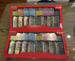 Pokemon Prismatic Evolutions 8 Mini-Tins w Promo Cards Costco - Lot Of 2 - Image 1