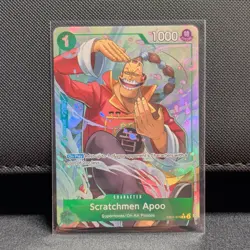 One Piece Scratchmen Apoo EB01-015 Premium Booster Vol. 2 Rare Foil Alt Art - Image 1