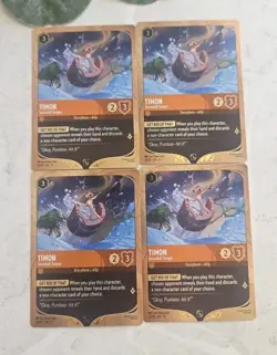 Timon - Snowball Swiper - Disney Lorcana Promo Cards (DLPC) - Gold Border (4) - Image 1
