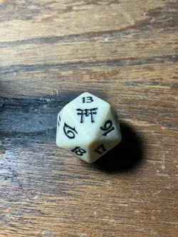 Magic the Gathering - MtG - Champions of Kamigawa OOP d20 Spindown Counter Dice - Image 1