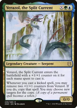 ZNR VERAZOL THE SPLIT CURRENT 1x Rare Magic Zendikar Rising MTG NM - Image 1