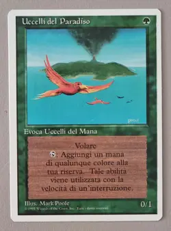 MTG Magic the Gathering - Birds of Paradise - NM - revised FWB ita - Image 1