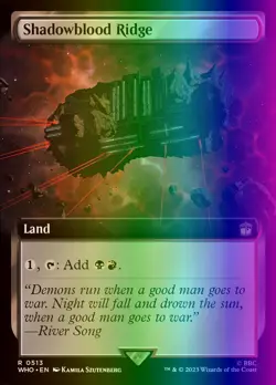 MTG Magic the Gathering Shadowblood Ridge (513/1208) Doctor Who LP FOIL - Image 1