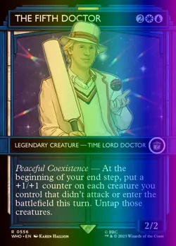 MTG Magic the Gathering The Fifth Doctor (556/1208) Doctor Who LP FOIL - Image 1
